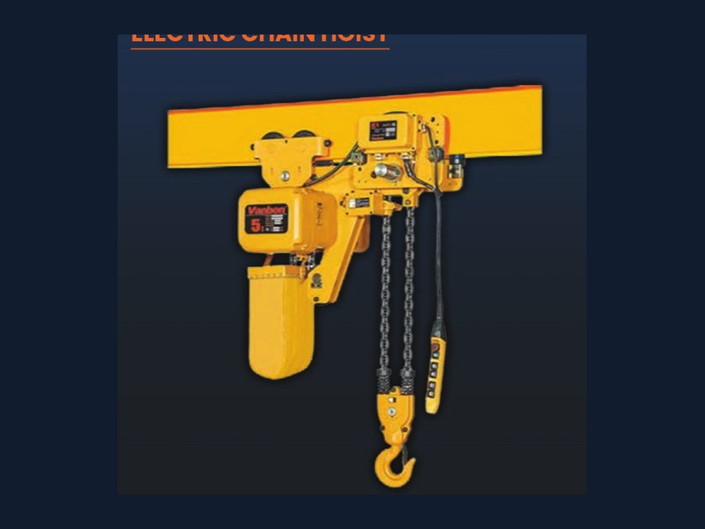 Electric chain hoist with trolley