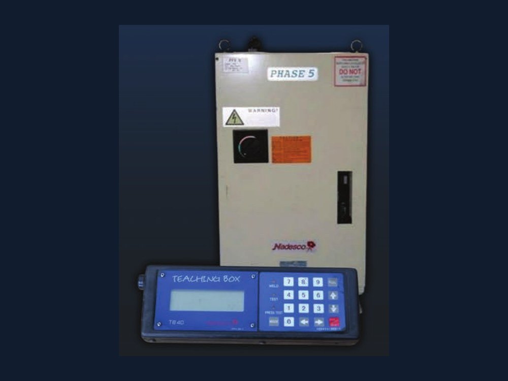 Welding timer controller with teaching box