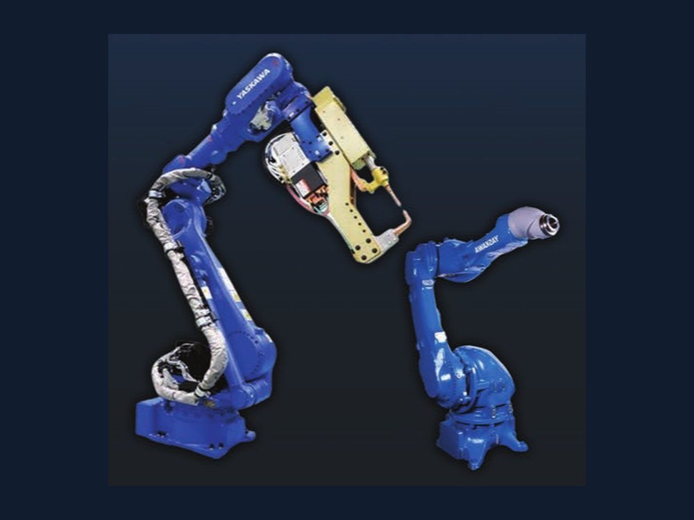 Industrial welding and paint robots supplied by SH System Engineering